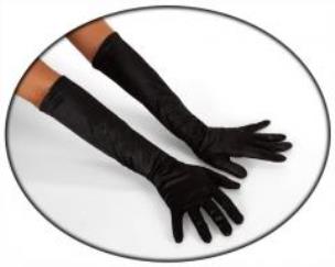 Opakowanie Długie czarne rękawiczki