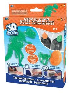 Opakowanie Fabryka 3D magic zestaw uzupełniający dinozaury
