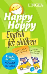 Okładka książki Happy Hoppy Fiszki. Angielski. Kolory i liczby