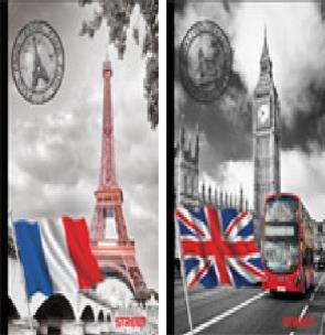 Opakowanie Hardcover Notebook MY CITY A4 linia z marginesem 60k