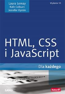 Okładka książki HTML CSS i JavaScript dla każdego