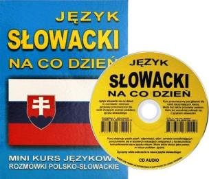 Okładka książki Język słowacki na co dzień z płytą CD Mini kurs językowy Rozmówki polsko-słowackie