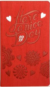 Opakowanie Kalendarz Kieszonkowy A6 koralowy Have a nice day