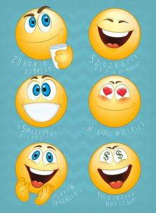 Opakowanie Karnet Emotikony 12x16,5 cm