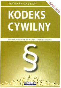 Okładka książki Kodeks cywilny 2016