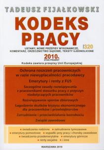 Okładka książki Kodeks pracy 2010