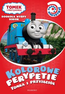 Okładka książki Kolorowe perypetie Tomka i przyjaciół. Dookoła wyspy Sodor