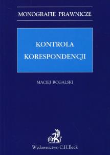 Okładka książki Kontrola korespondencji
