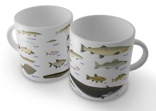 Okładka książki Kubek z rybami - wędkarza 2 (z większą ilością ryb)