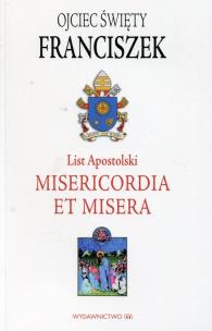 Okładka książki List Apostolski Misericordia et misera