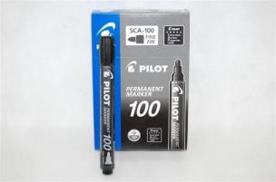 Opakowanie Marker permanentny SCA-100 czarny (12szt) PILOT