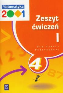 Okładka książki Matematyka 2001 4 Zeszyt ćwiczeń część 1