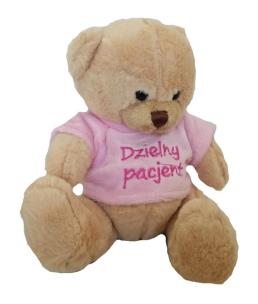 Opakowanie Miś dzielny pacjent 14 cm różowy