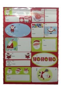 Opakowanie Naklejka do prezentów