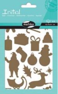 Opakowanie Naklejki Initial Boże Narodzenie