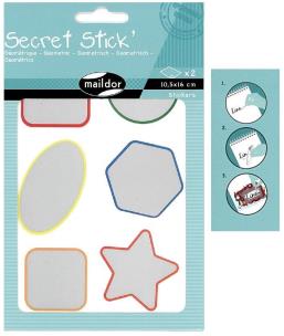 Opakowanie Naklejki Secret Stick' ze zdrapką