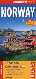 Opakowanie Norwegia mapa samochodowa 1:1000 000