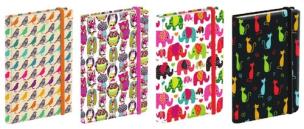 Opakowanie Notatnik Narcissus Fun Jots 9x14 zestaw 4 wzory