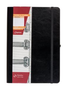 Opakowanie Notes A5 z gumką Klasyka kratka czarny