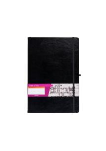 Opakowanie Notes A6 kieszonkowy z gumką Formalizm linia czarny