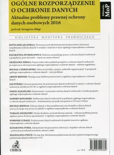 Okładka książki Ogólne rozporządzenie o ochronie danych Aktualne problemy prawnej ochrony danych osobowych 2016
