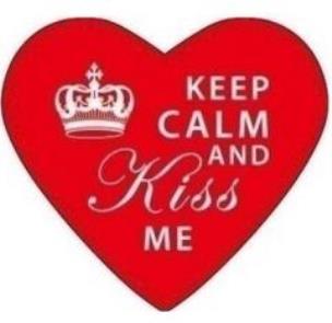 Opakowanie Ogrzewacz Keep Calm and Kiss Me WITH LOVE