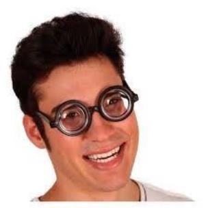 Opakowanie Okulary ''grube szkło