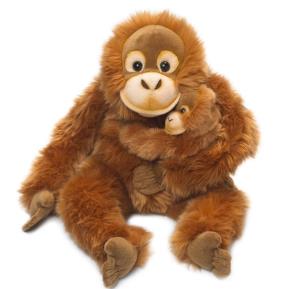 Orangutan mama z dzieckiem 30 cm. Wydawca: WWF. Multiszop.pl Opakowanie Orangutan mama z dzieckiem 30 cm