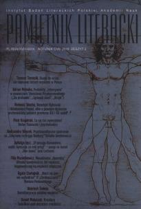 Opakowanie Pamiętnik Literacki rocznik CVII 2/2016