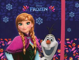 Opakowanie Pamiętnik z gumką Kraina Lodu fioletowy