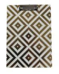 Opakowanie Podkładka z klipsem A4 złote wzory PAUL&CO.