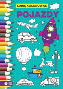 Okładka książki Pojazdy Lubię kolorować