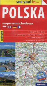 Opakowanie Polska mapa samochodowa 1:700 000