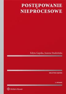 Okładka książki Postępowanie nieprocesowe