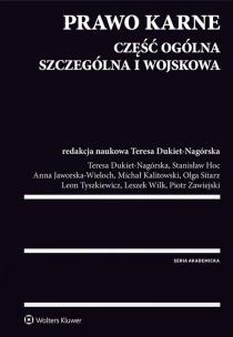 Okładka książki Prawo karne Część ogólna, szczególna i wojskowa