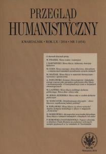 Opakowanie Przegląd Humanistyczny 3/2016