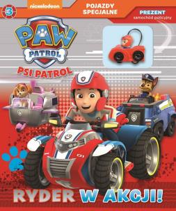 Okładka książki Psi Patrol. Pojazdy specjalne. Część 3. Ryder w akcji