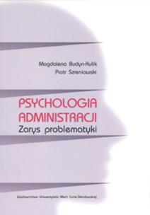 Okładka książki Psychologia administracji