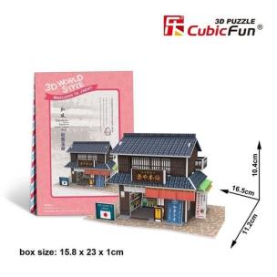 Okładka książki Puzzle 3D Domki świata - Japonia Confectioner shop 24el.(W31