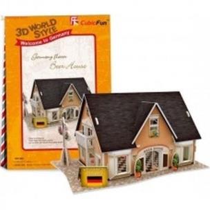Okładka książki Puzzle 3D Domki świata - Niemcy Beer house 42el.(W3126H)