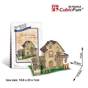 Okładka książki Puzzle 3D Domki świata - Włochy Cottage 36 el.(W3119H)
