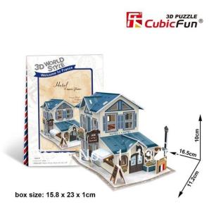 Okładka książki Puzzle 3D Domki świata - Włochy hotel 32 el.(W3117H)