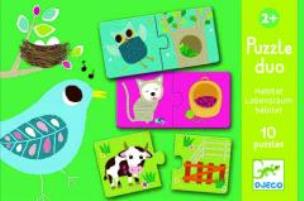 Opakowanie Puzzle pary - Zwierzęta i ich domy