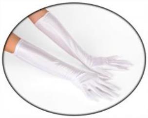 Opakowanie Rękawiczki długie białe