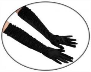 Opakowanie Rękawiczki długie czarne