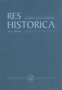 Okładka książki Res Historica T. 41