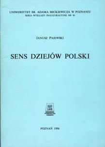 Okładka książki Sens dziejów Polski