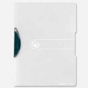 Opakowanie Skoroszyt A4 PP z zaciskiem biały transparentny