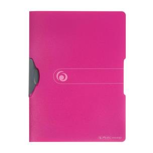 Opakowanie Skoroszyt A4 PP z zaciskiem malinowy Easy