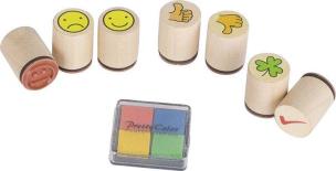 Stempelki w słoiczku. Wydawca: Goki. Multiszop.pl Opakowanie Stempelki w słoiczku